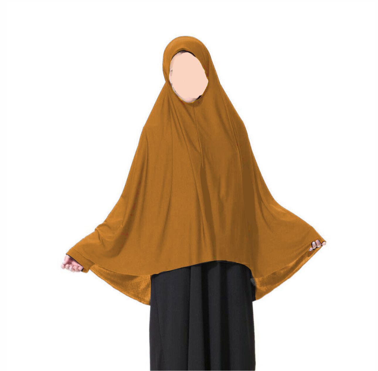 Topaz teen khimar jersey prayer scarf anti slip full coverage hijab
