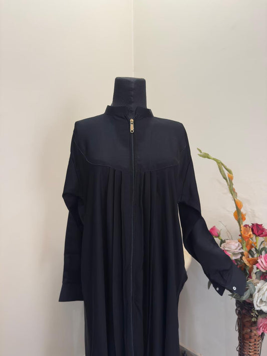 Black Zipper Abaya