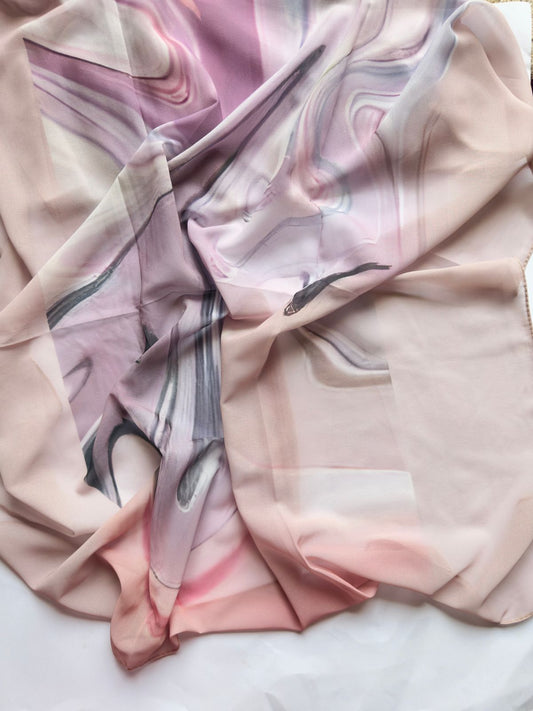 Printed Chiffon Georgette Hijab