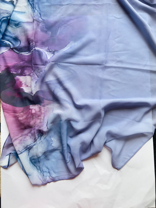 Printed Chiffon Georgette Hijab