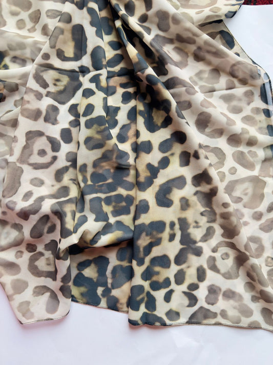 Printed Chiffon Georgette Hijab