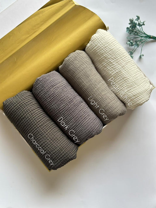 Glitter Crumpled Lawn Hijabs