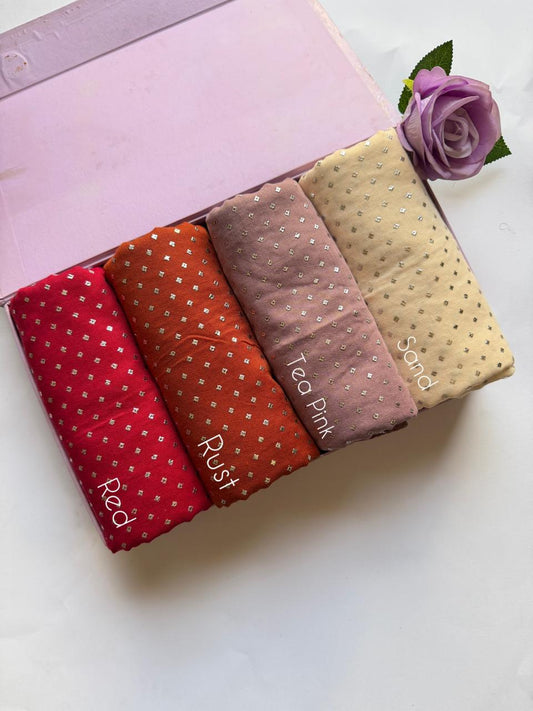 Silver Dotted Lawn Hijabs