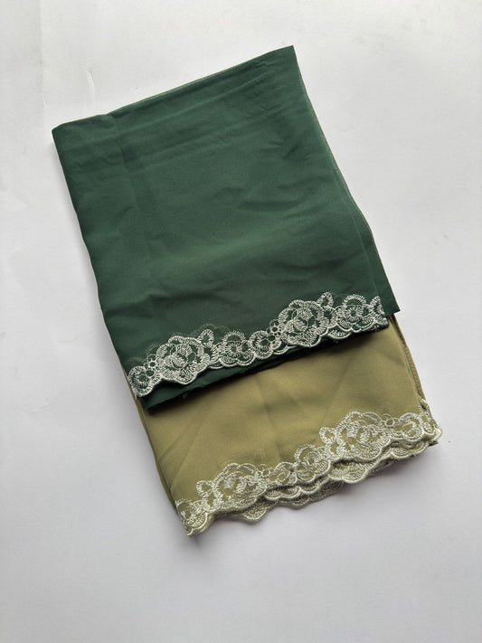 Chiffon Georgette With Floral Embroidery