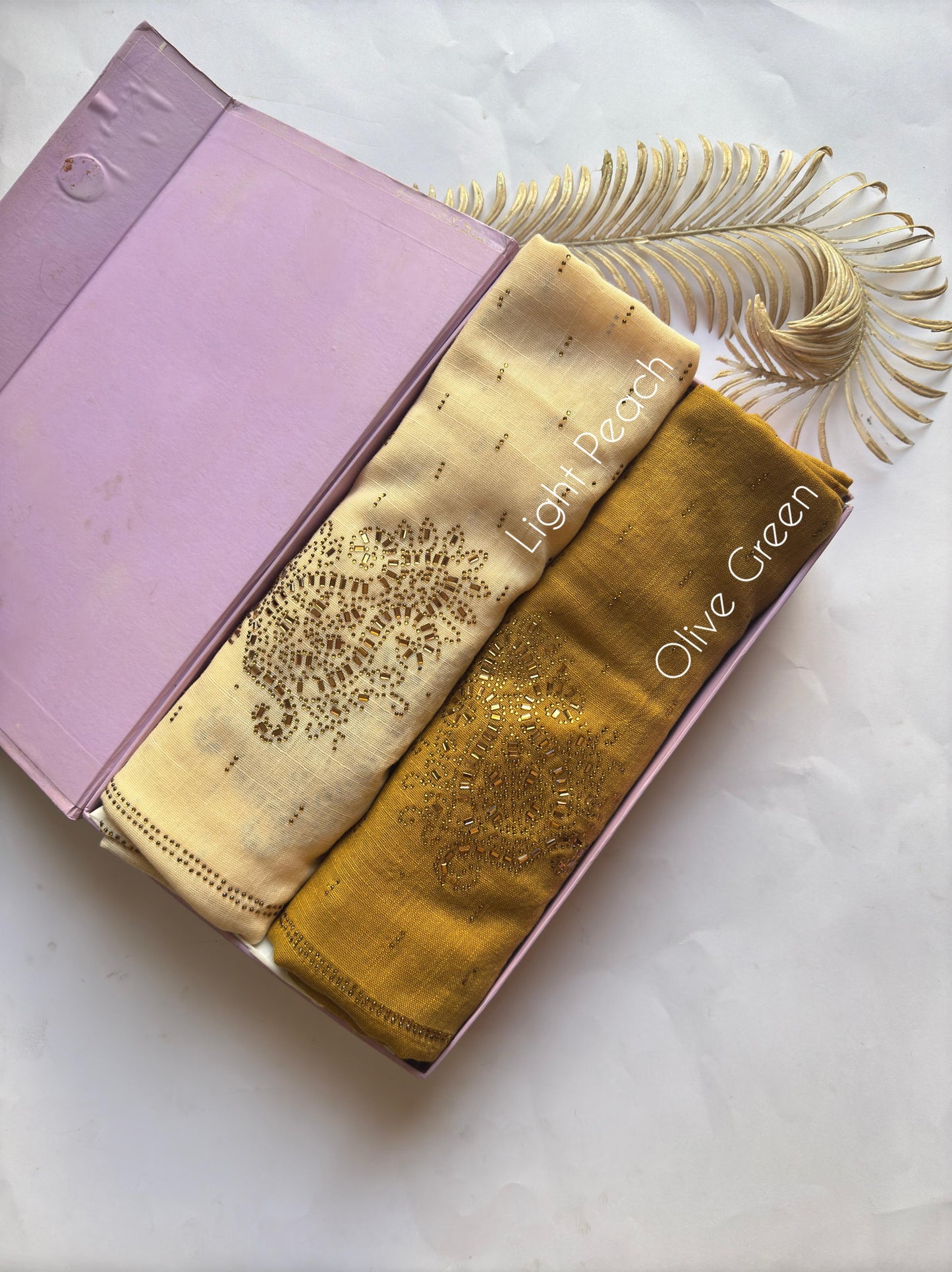 Stones Studded Turkish Lawn HIjabs