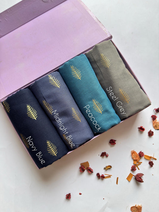 Gold Foil Print Lawn Hijabs