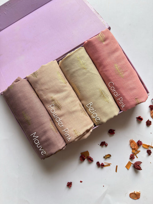 Gold Foil Print Lawn Hijabs