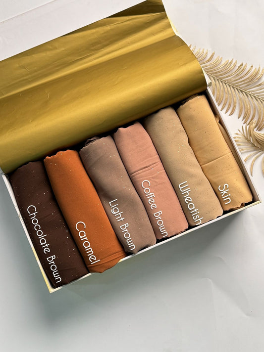 Glitter Chiffon Georgette Hijabs