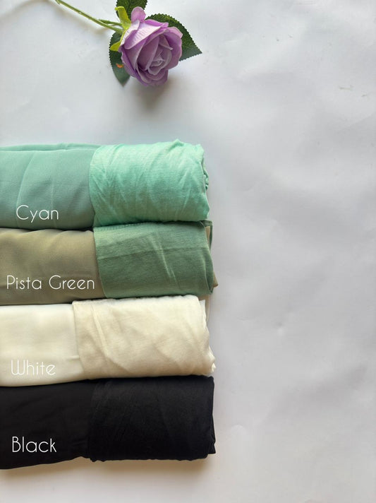 Instant Hijabs With Tube Band Attached