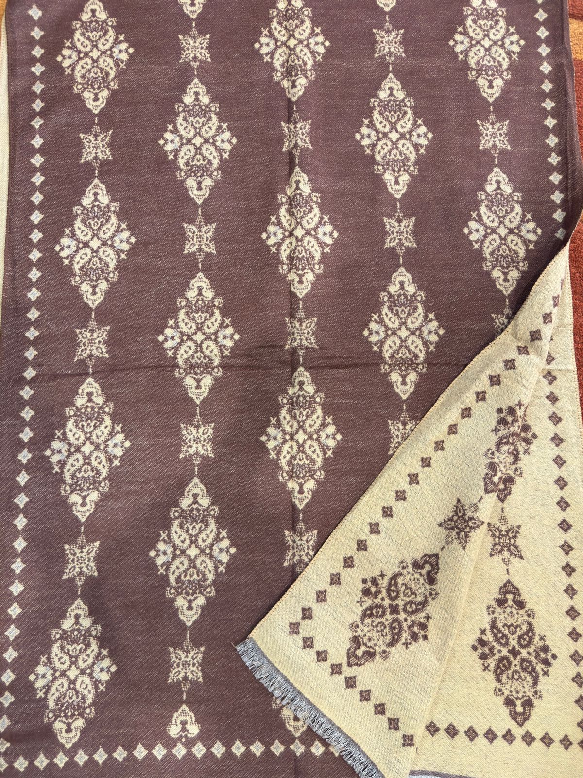 Reversible Woolen Jamawar Wrap