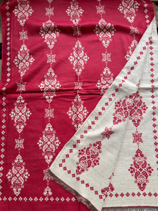 Reversible Woolen Jamawar Wrap