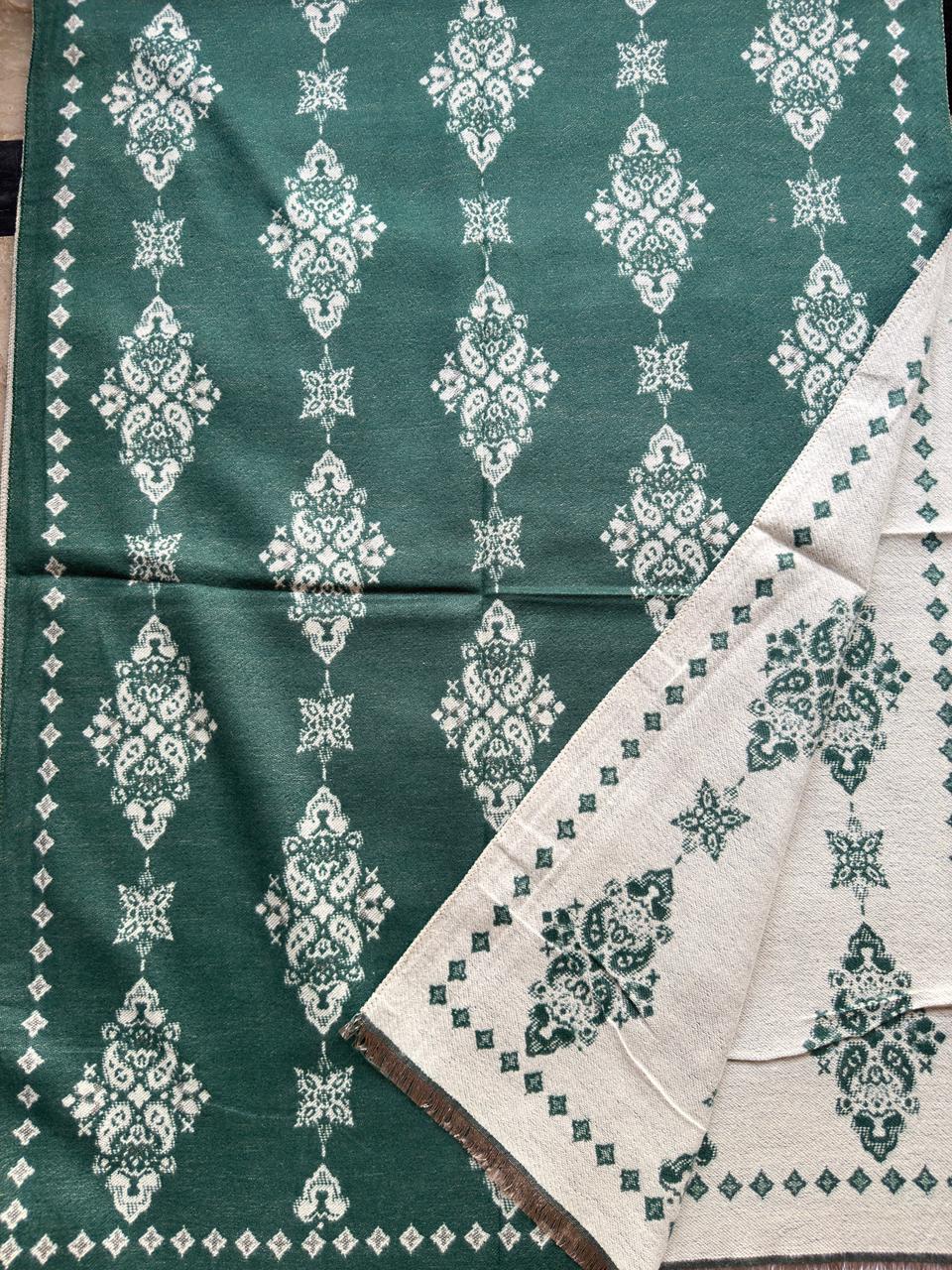 Reversible Woolen Jamawar Wrap