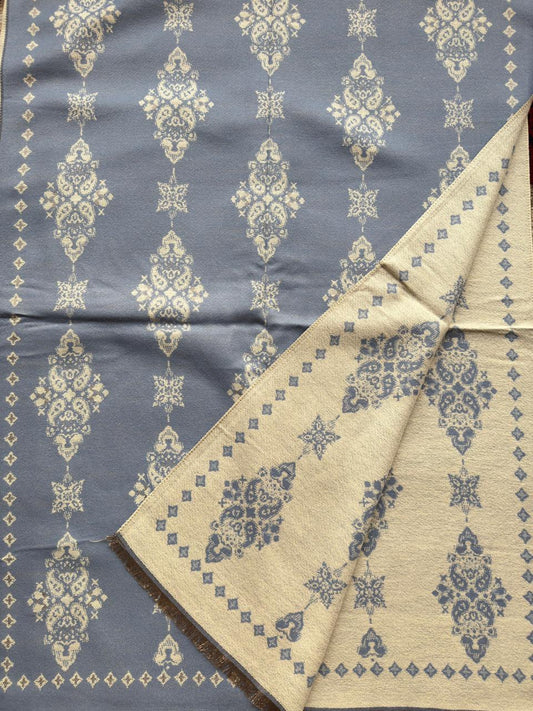 Reversible Woolen Jamawar Wrap