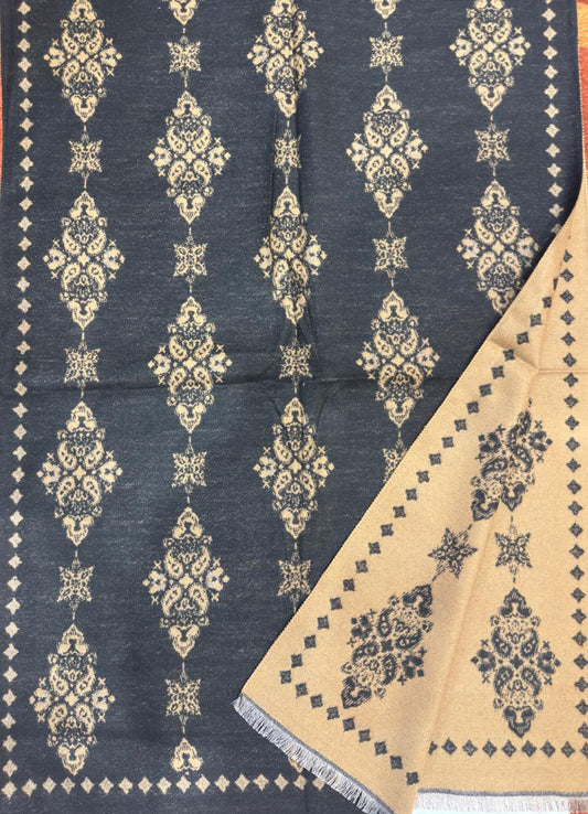 Reversible Woolen Jamawar Wrap