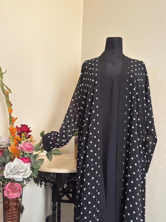 Polka Dots Kimono Abaya