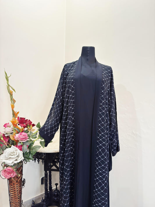 Striped Kimono Abaya