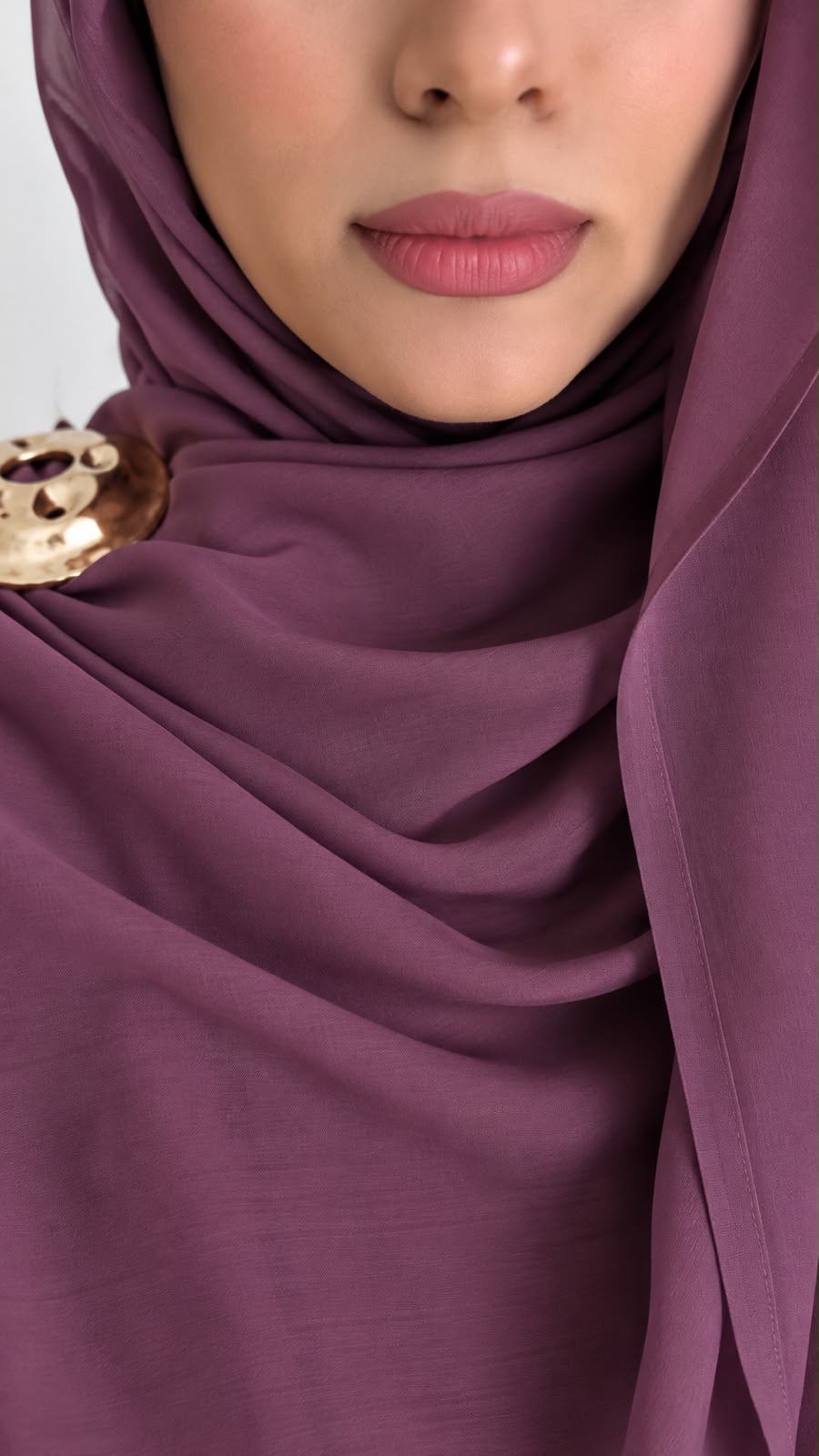 Purple- Plain Modal Hijab — Extra Large