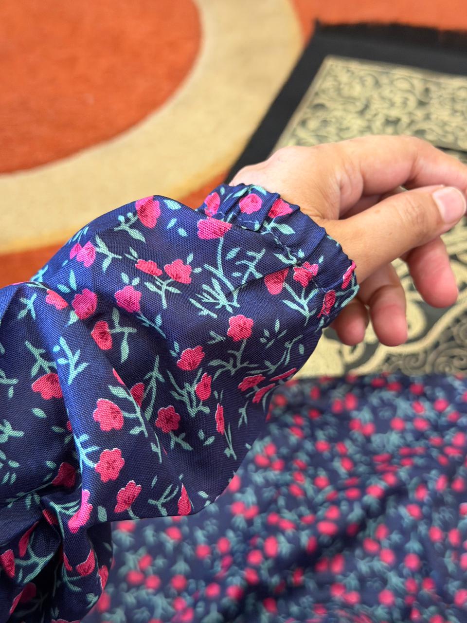 Navy Blue Namaz Chaadar