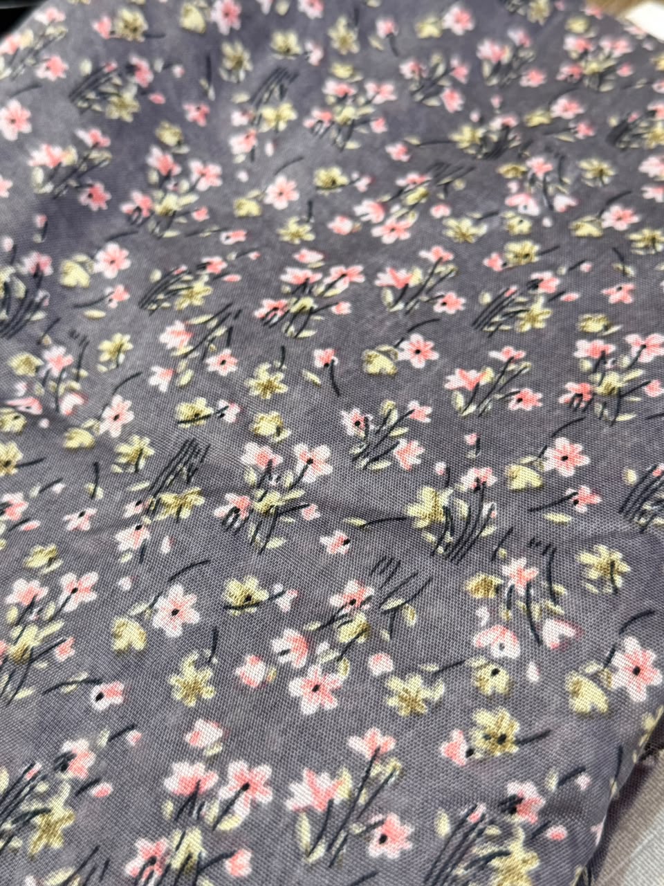 Steel Grey Mother & Daughter Matching Namaz Chaadar Set