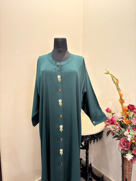 Front Open Crush Nida Abaya