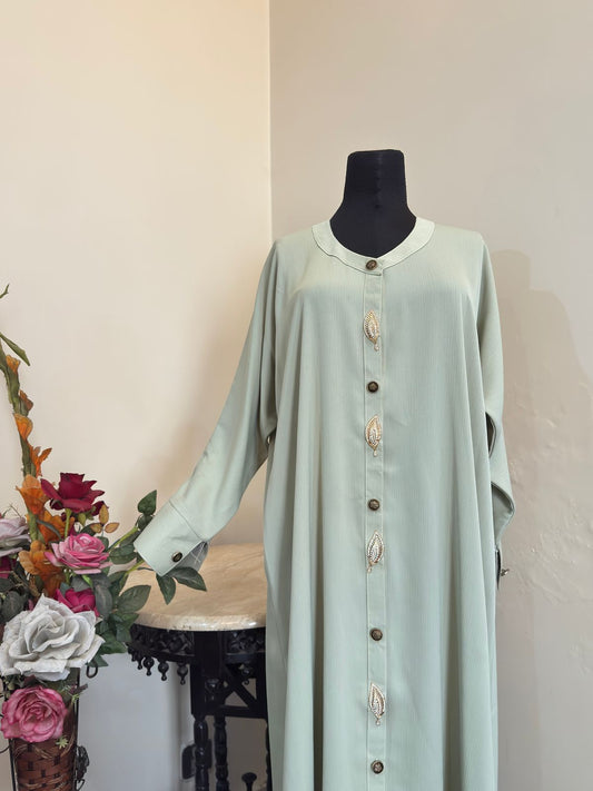 Front Open Crush Nida Abaya