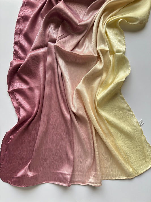Ombre Silk Satin Hijab