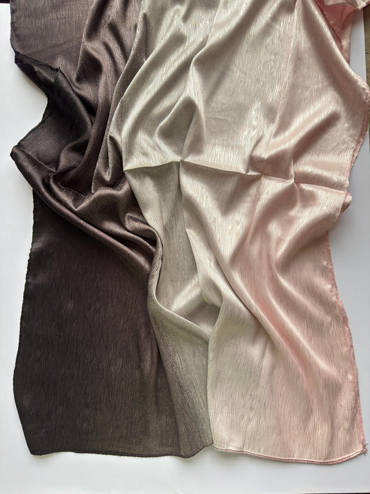 Ombre Silk Satin Hijab