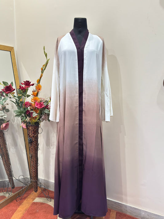 Front Open Ombre Abaya