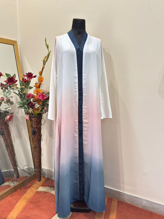 Front Open Ombre Abaya