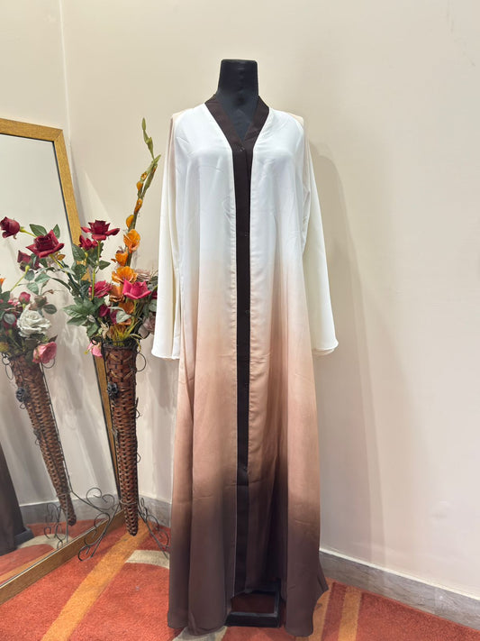 Front Open Ombre Abaya