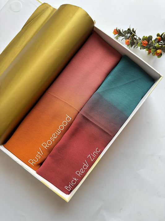 Ombre Chiffon Georgette Hijabs