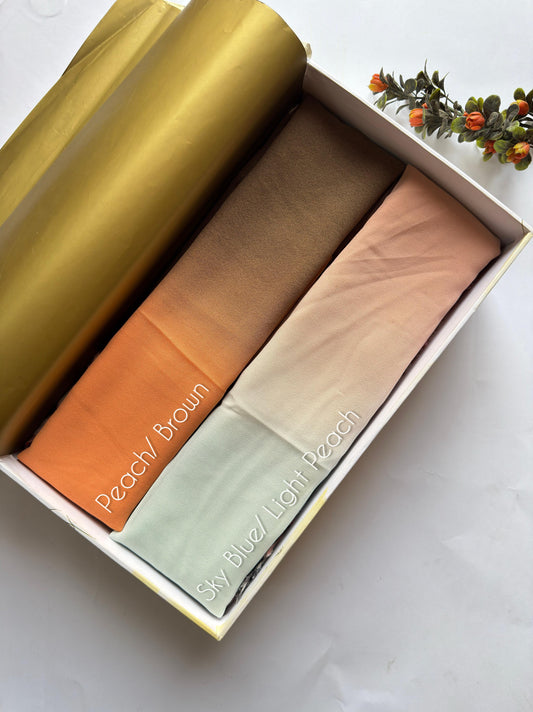 Ombre Chiffon Georgette Hijabs