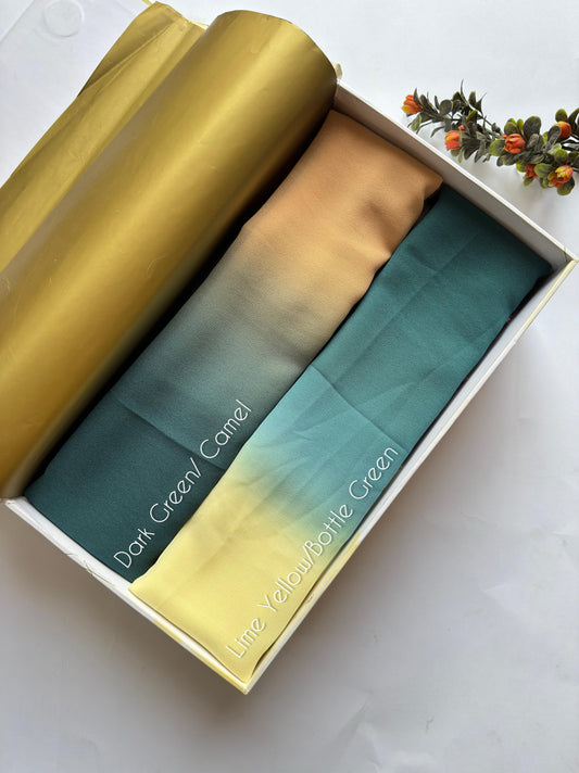 Ombre Chiffon Georgette Hijabs