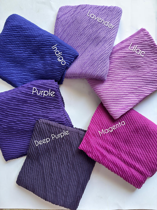 Bubble Pleated Lawn Hijabs