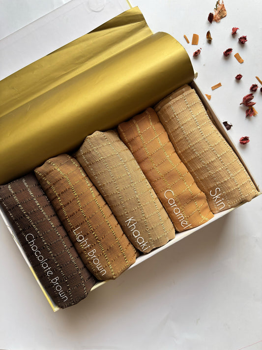 Ribbed Chiffon Georgette Hijabs