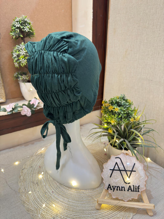 Ruched Tie Back Hijab Cap
