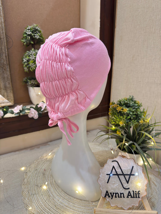 Ruched Tie Back Hijab Cap