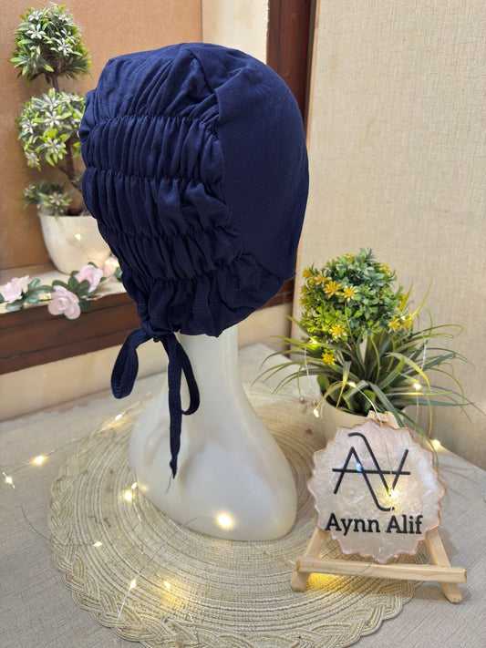 Ruched Tie Back Hijab Cap