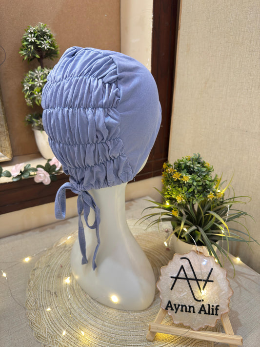 Ruched Tie Back Hijab Cap