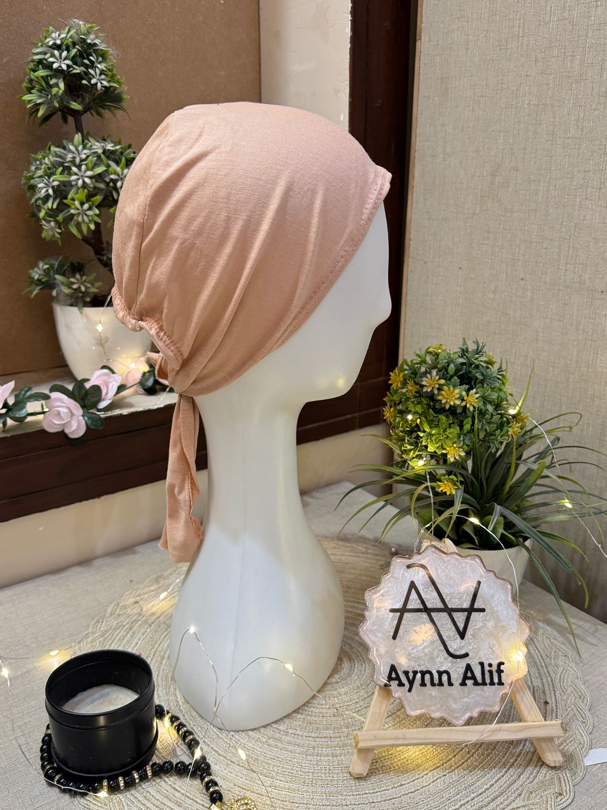 Tie Back Hijab Cap
