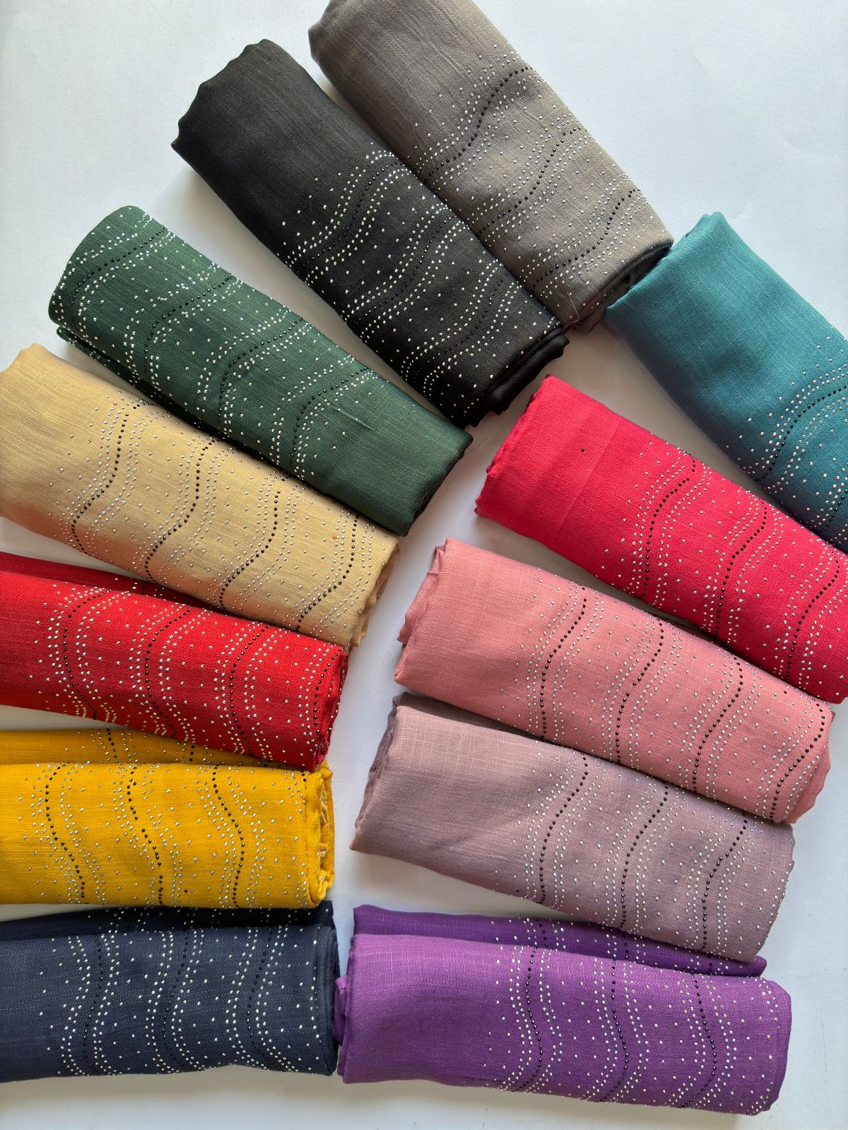 Turkish Lawn Stones Studded Hijabs