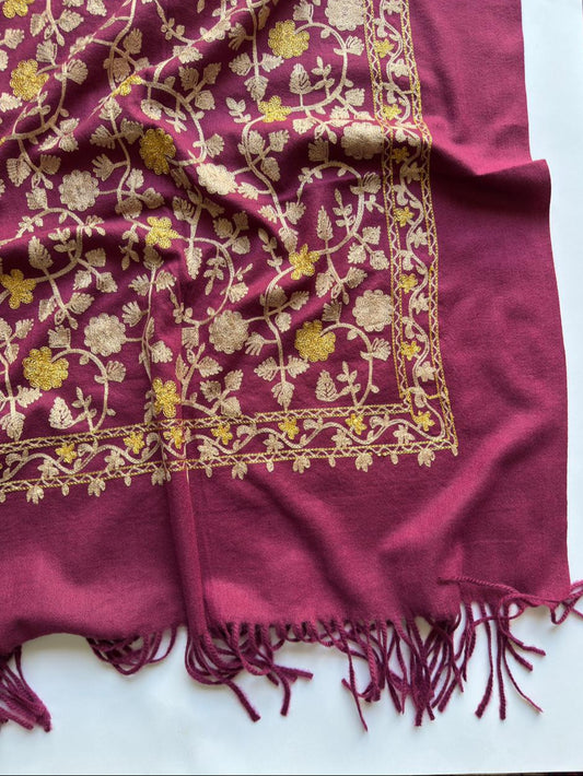 Embroidered Woolen Wrap