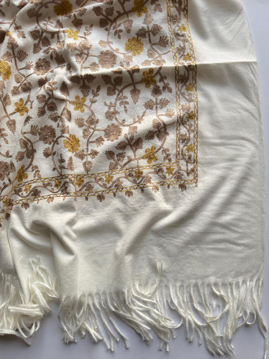 Embroidered Woolen Wrap