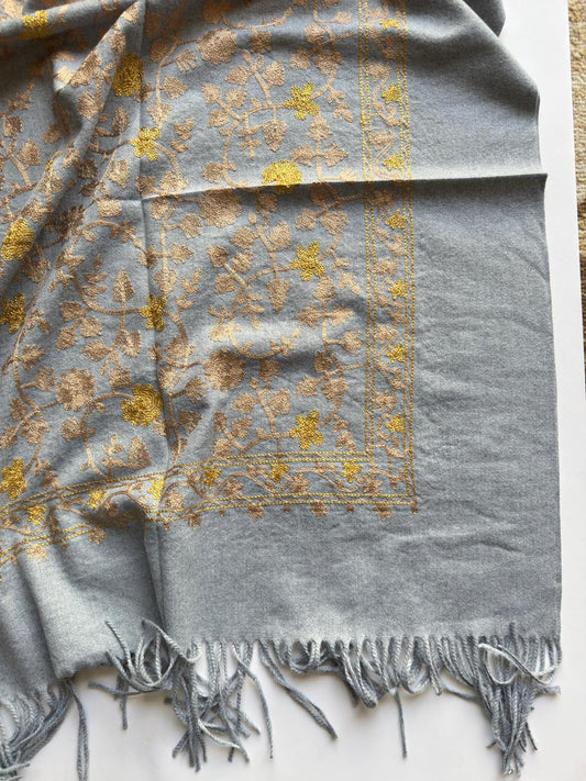 Embroidered Woolen Wrap