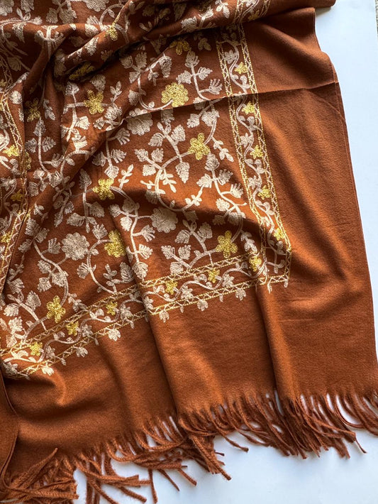 Embroidered Woolen Wrap