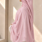 Extra large baby pink modal hijab in extremely soft and breathable fabric