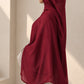 Extra large soft and breathable modal hijab in a rich berry shade