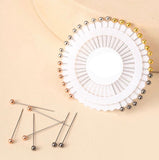 Metallic mix pinwheel hijab pins set with 30 stylish metallic scarf pins for secure hijab wear.