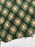 bottle green printed lawn pleated hijab airy lightweight hijab