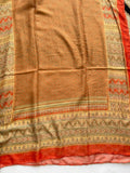 Copper printed lawn Tarkashi hijab breathable lightweight fabric